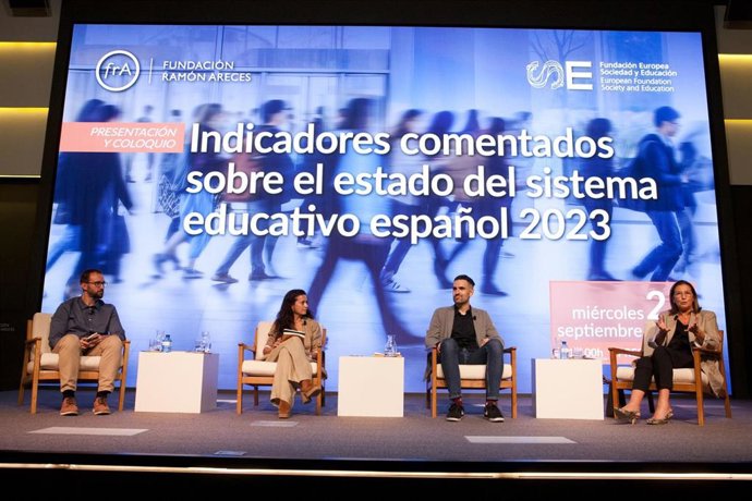 Presentación del informe 'Indicadores comentados sobre el sistema educativo español 2023' en la Fundación Ramón Areces