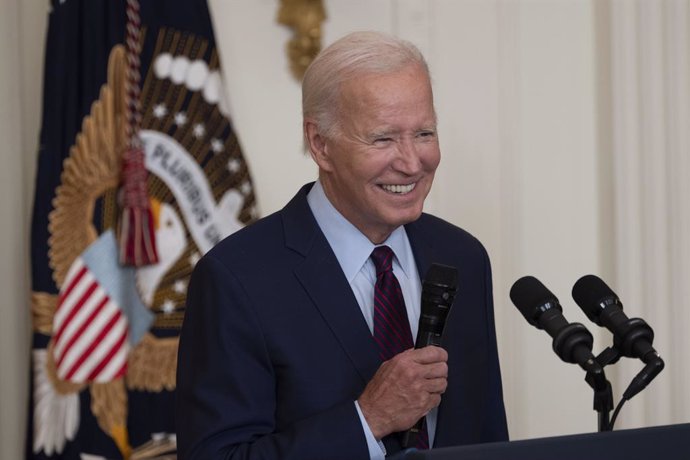 Archivo - August 28, 2023, Washington, District of Columbia, USA: United States President Joe Biden participates in a reception to commemorate the 60th Anniversary of the founding of the Lawyers' Committee for Civil Rights Under Law at the White House i