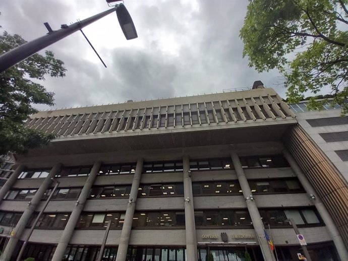 Vista exterior del edificio administrativo del Gobierno de Andorra.