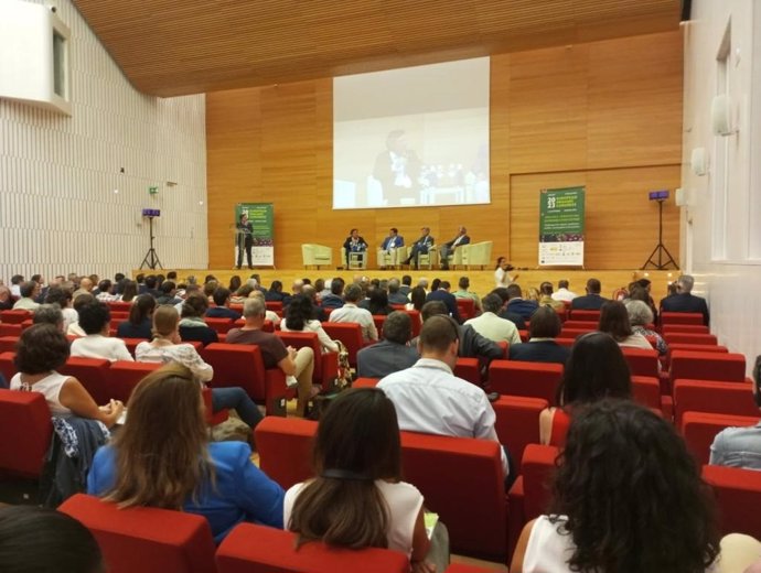 Una sesión del Congreso Ecológico Europeo que ha tenido lugar en el Palacio de Congresos de Córdoba.