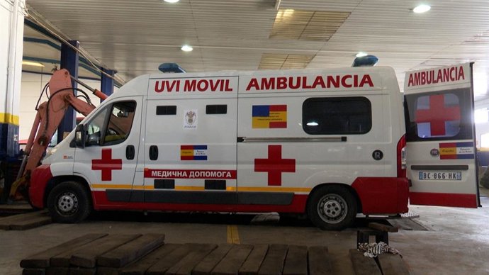 UVI preparada para viajar de Talavera a Ucrania a dar servicio en el frente