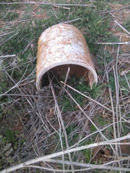 Archivo - Restos de amianto