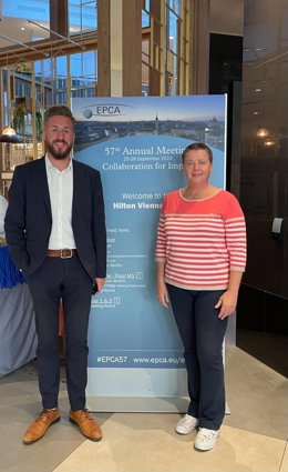 Representantes de Port de Tarragona en la feria EPCA celebrada en Viena