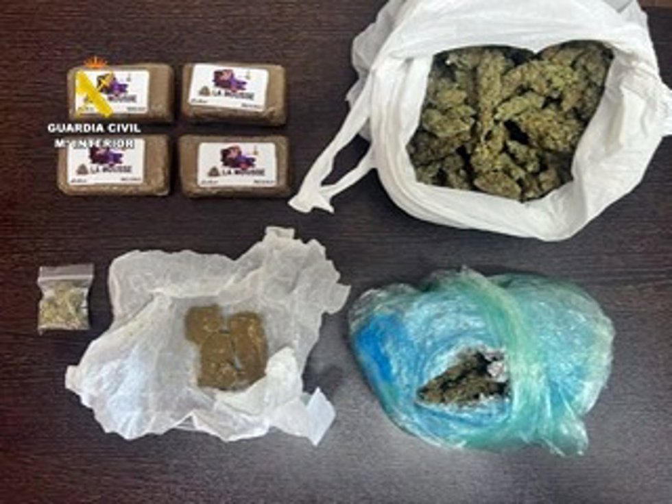 Droga incautada en Feria