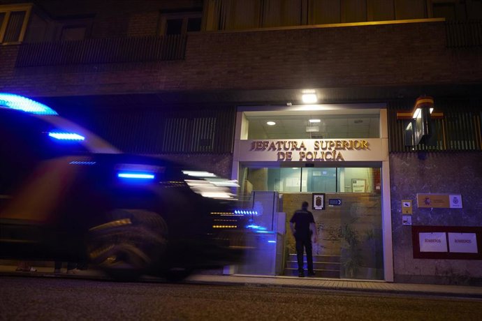 Archivo - Jefatura Superior de la Policía Nacional en Pamplona.