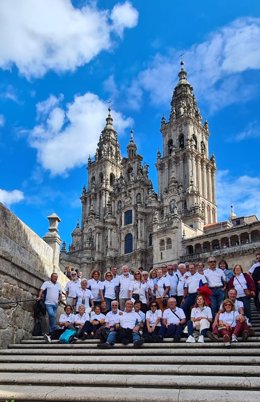 Pacientes cardiacos del Valme que han hecho el Camino de Santiago.