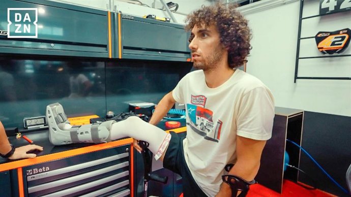 Álex Rins (Honda), con DAZN.