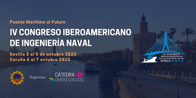 Cartel del IV Congreso Iberoamericano de Ingeniería Naval.