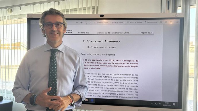 Consejero de Economía, Hacienda y Empresa, Luis Alberto Marín