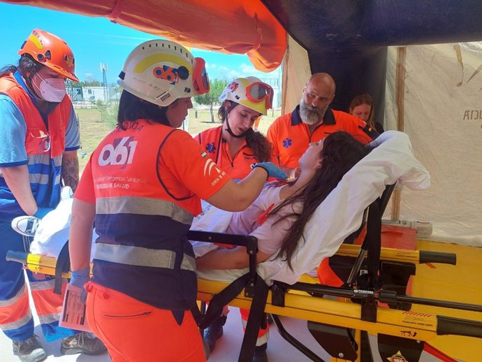 Servicio de emergencia atendido por el Centro del 061.