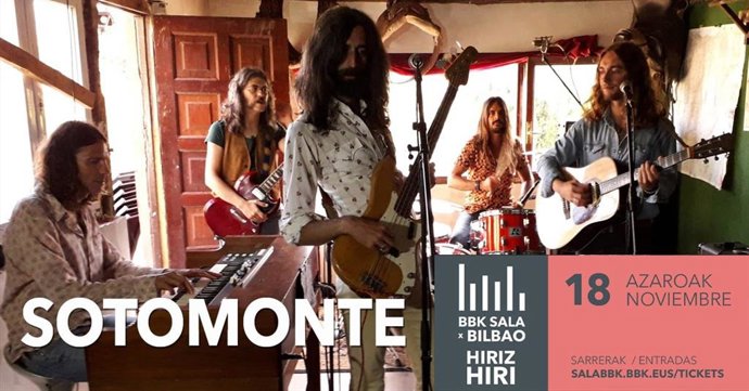 Cartel de la actuación de Sotomonte en la Sala BBK