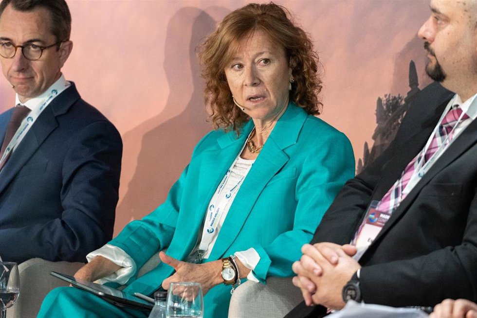 Archivo - La subgobernadora del Banco de España, Margarita Delgado, participa en una mesa redonda del evento Madrid AML/VFT Conference, a 30 de junio de 2023, en Madrid (España). 