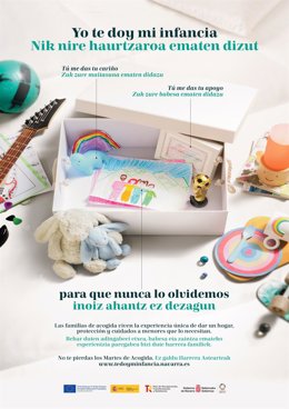 Cartel de la campaña 'Te doy mi infancia'