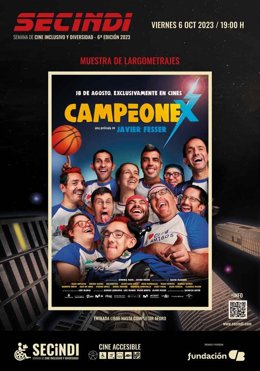 Cartel de la proyección en Mérida de la película 'Campeonex'