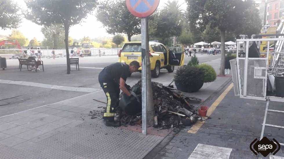 Incendio en Parres