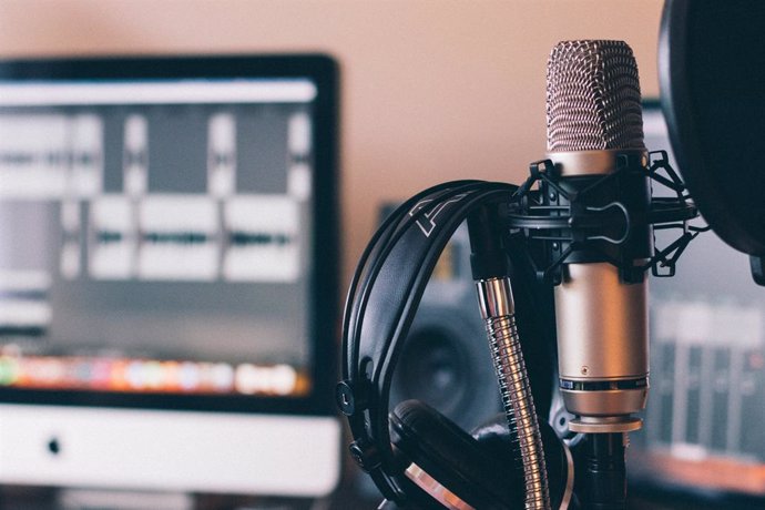 Estudio de grabación de pódcast