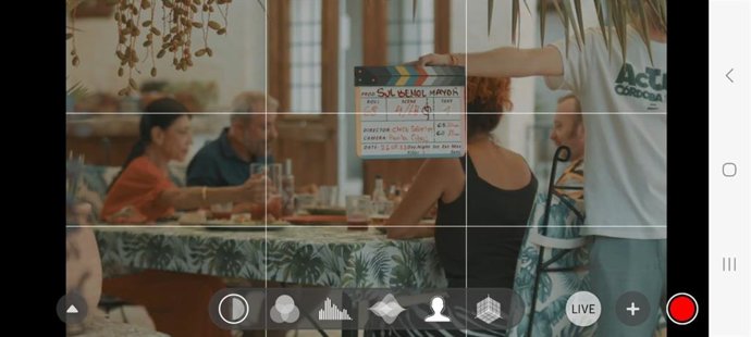 Un momento del rodaje de 'Sol Bemol Mayor'.