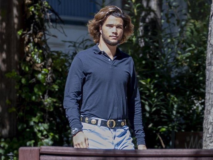 Bosco Blach Martínez Bordiú en el rodaje del nuevo reality "Desnudos por la vida" a 29 de Septiembre de 2023 en Madrid (España).