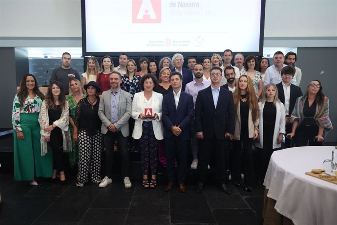 La consejera de Derechos Sociales del Gobierno de Navarra, Carmen Maeztu, en el acto de entrega de los Premios de Reconocimiento al Trabajo Autónomo.