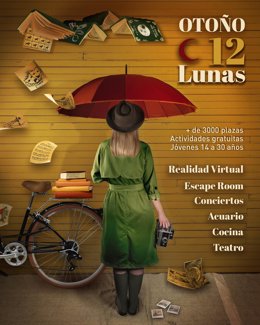 Cartel del programa '12 lunas'.