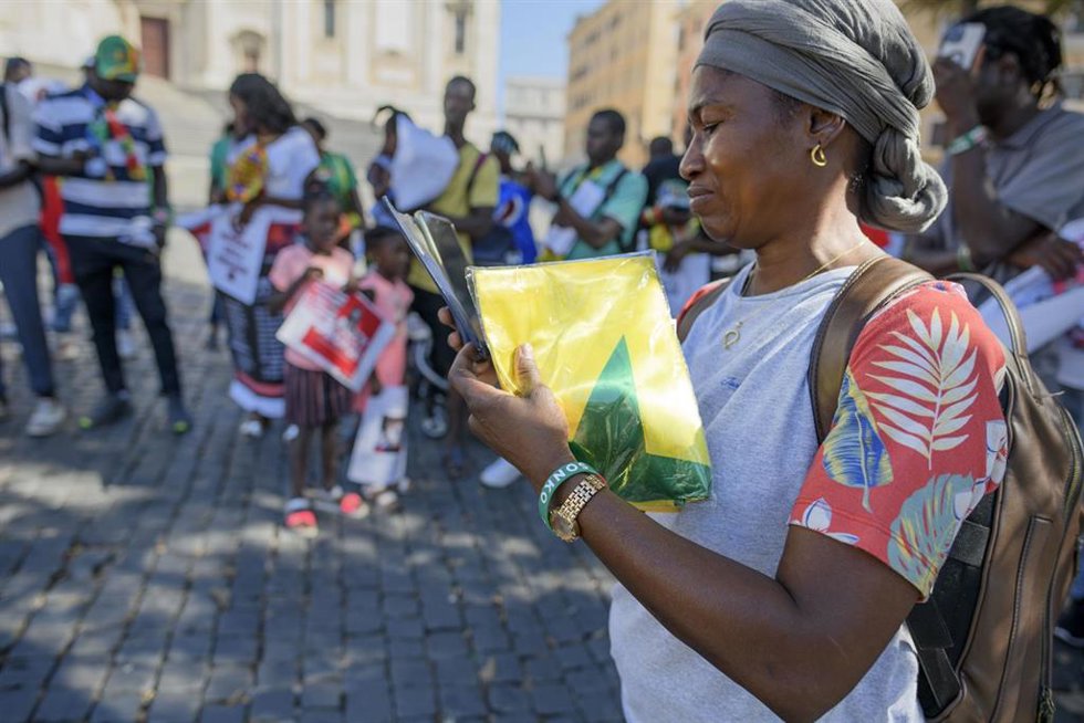 Archivo - Protestas a favor del opositor Ousmane Sonko 