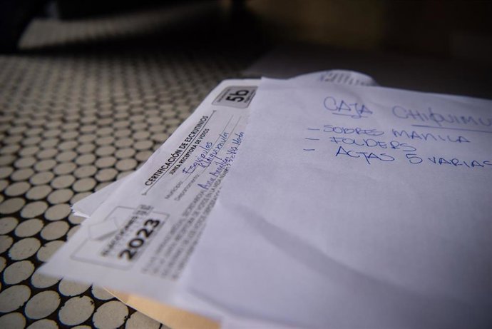 Actas electorales en el TSE de Guatemala 