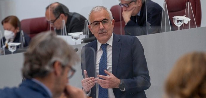 El diputado regional y presidente del PSOE de la Región de Murcia, Alfonso Martínez Baños