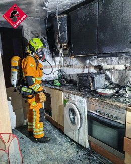 Incendio en una vivienda de l'Alfs del Pi