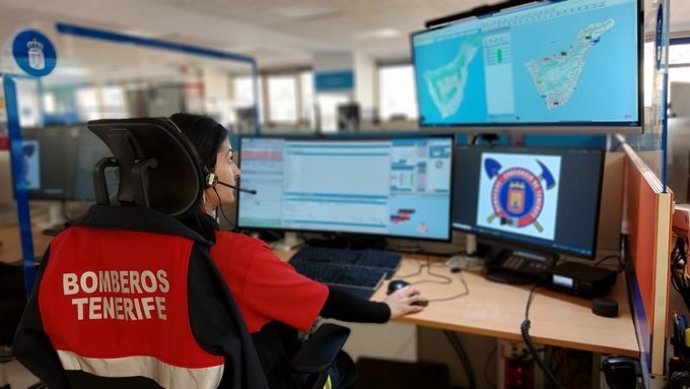 Sala operativa del Centro Coordinador de Emergencias y Seguridad (Cecoes) 1-1-2.