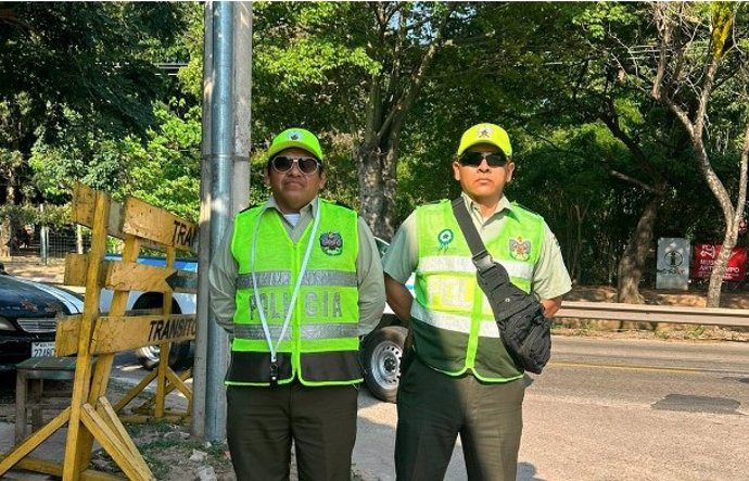 Agentes de la Policía de Bolivia