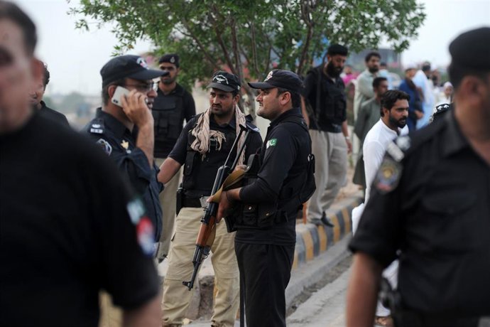 Archivo - Policía en Punyab, Pakistán