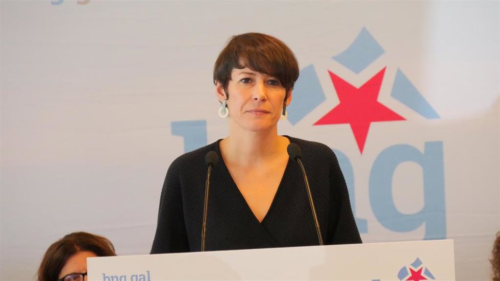 La portavoz nacional del BNG, Ana Pontón, ante el Consello Nacional.
