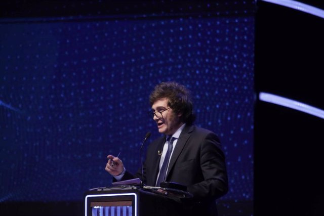 El candidato a la Presidencia de Argentina Javier Milei