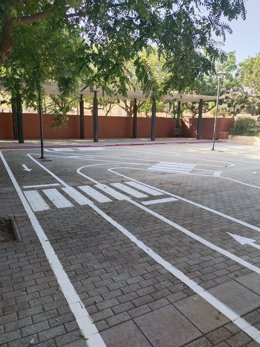 Archivo - Una de las pistas sobre educación vial en una imagen de archivo 