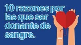 Gráfico elaborado por Salud para animar a la donación de sangre