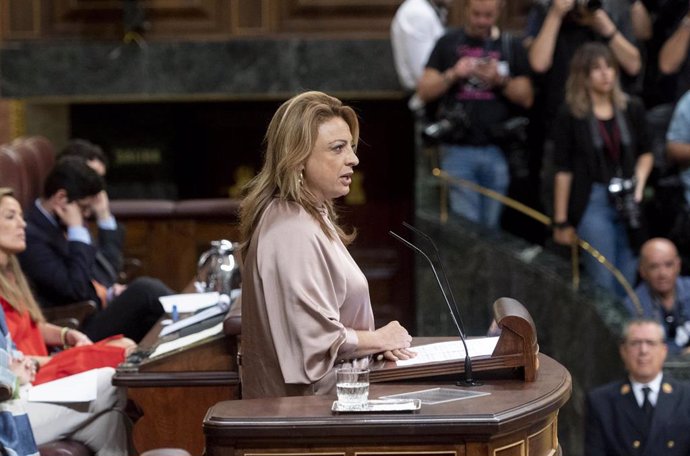La diputada de Coalición Canaria, Cristina Valido, a 29 de septiembre de 2023, en Madrid (España). 