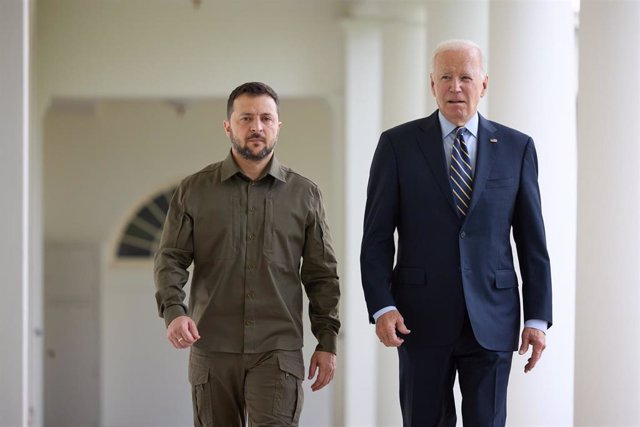 El presidente de Estados Unidos, Joe Biden, recibe en la Casa Blanca a su homólogo de Ucrania, Volodimir Zelenski