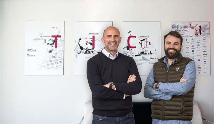 El director general de Opentix, Jorge Torres, y el ceo de Omnia Solutions, Joan Lleix