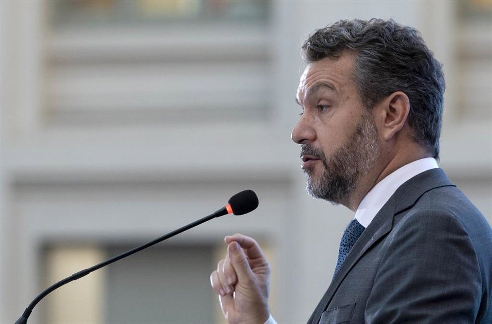 El presidente de la CNMV, Rodrido Buenaventura, en el Palacio de Cibeles, a 28 de septiembre de 2023, en Madrid (España).