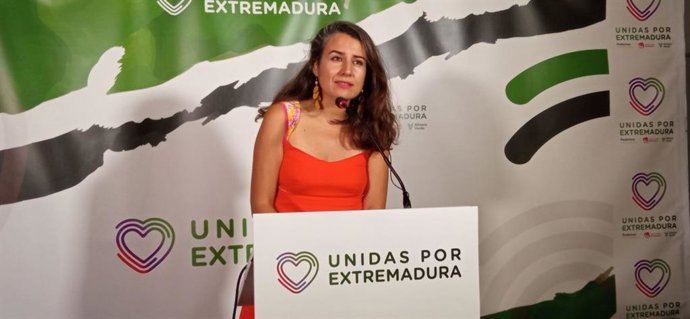 La portavoz de Unidas por Extremadura Irene de Miguel.