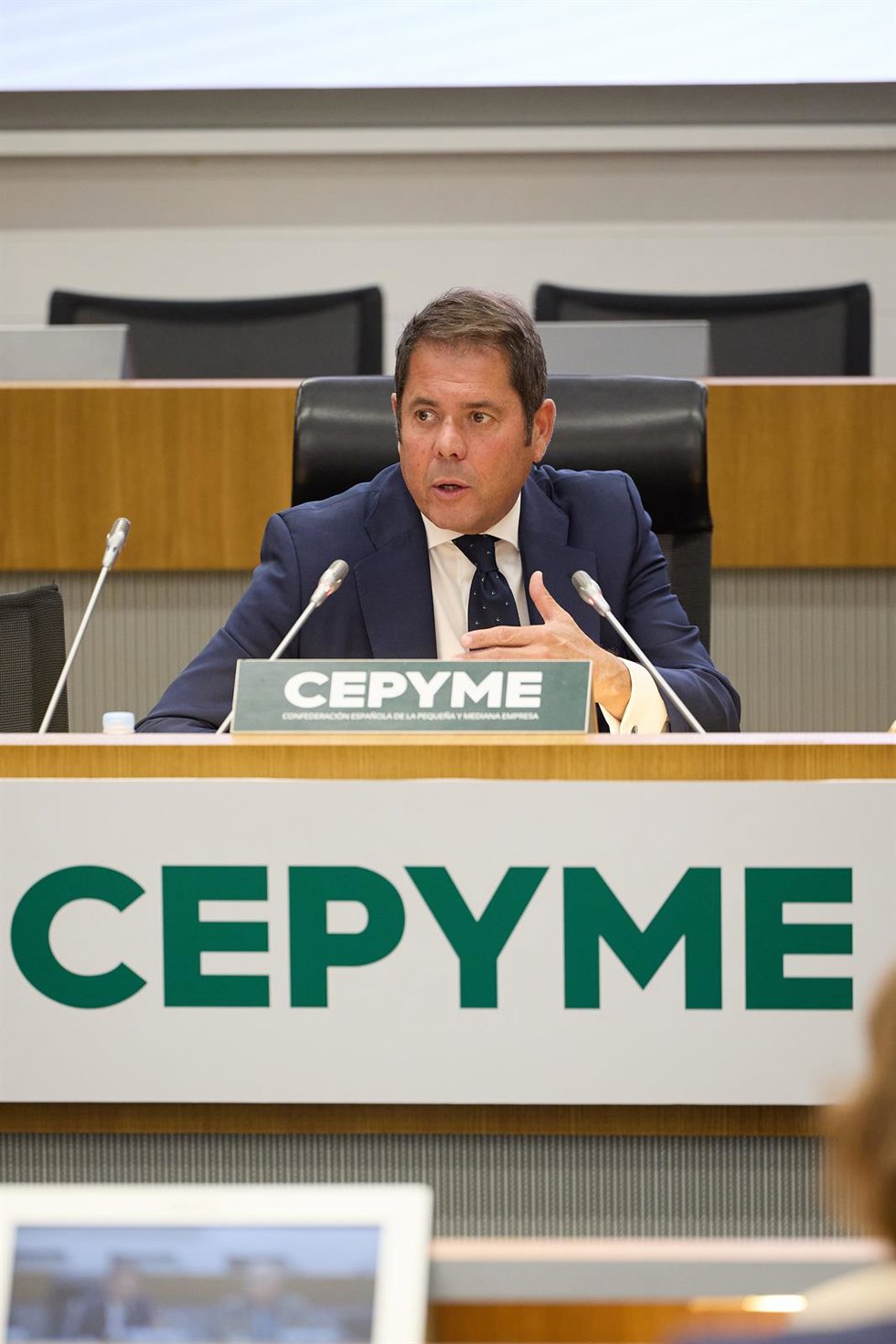 El presidente de Cepyme, Gerardo Cuerva