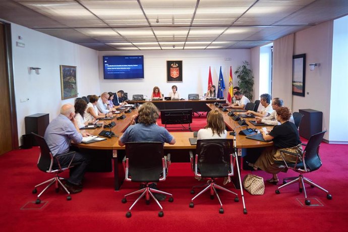 Una de las comisiones del Parlamento de Navarra.
