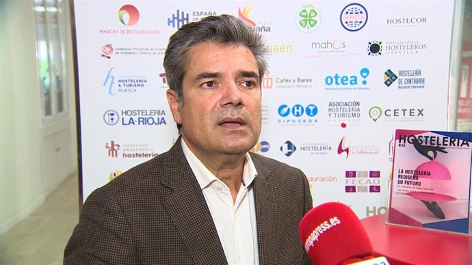 Archivo - Secretario general de Hostelería de España, Emilio Gallego. 