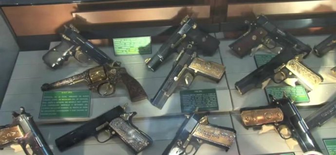 Archivo -  Museo Militar del Enervante, también conocido como el museo del narco, situado en la sede de la Secretaría de la Defensa Nacional (Sedena) de México DF