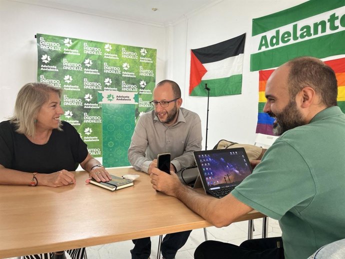 El responsable de Organización de Adelante Andalucía, Néstor Salvador