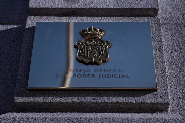 Archivo - Entrada del Consejo General del Poder Judicial (CGPJ)