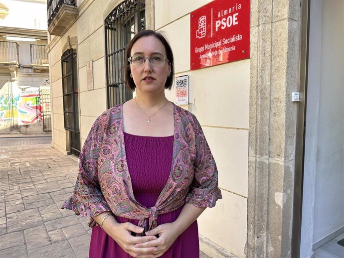La concejal del PSOE de Almería, Lidia Compadre.