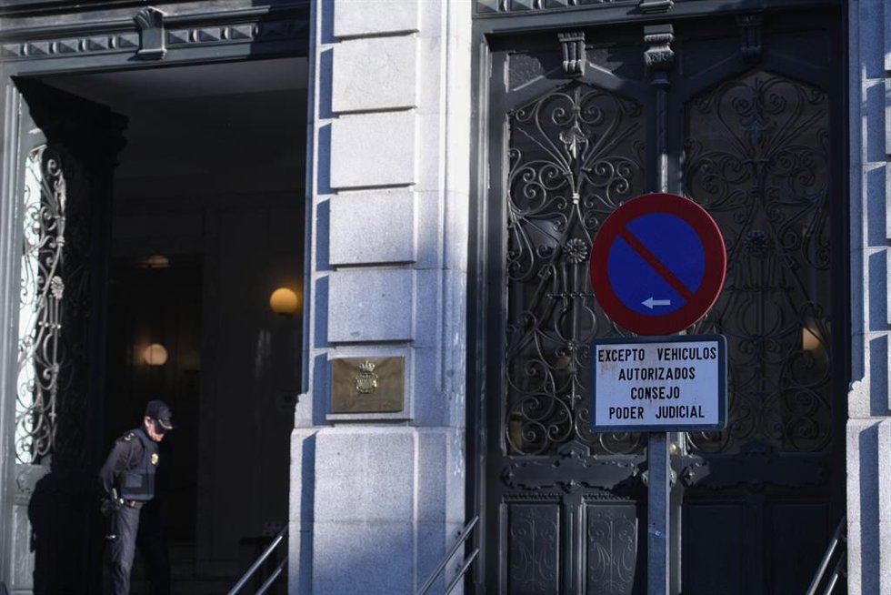 Archivo - Entrada del Consejo General del Poder Judicial (CGPJ).