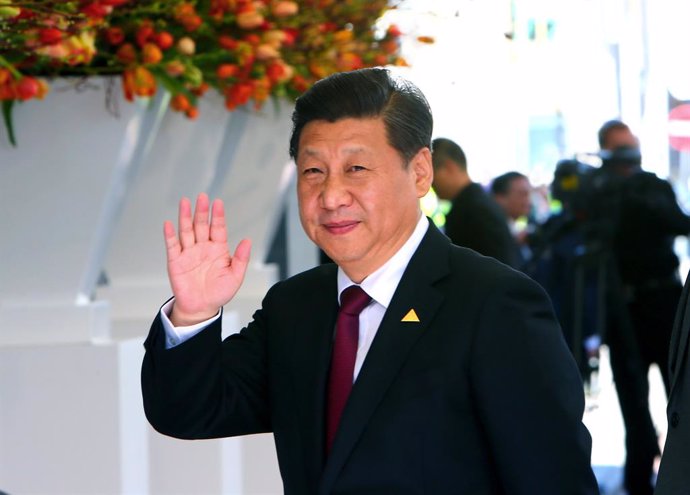 (140324) -- LA HAYA, marzo 24, 2014 (Xinhua) -- El presidente de China, Xi Jinping, llega a la tercera Cumbre de Seguridad Nuclear (NSS, por sus siglas en inglés), en La Haya, Países Bajos, el 24 de marzo de 2014. (Xinhua/Gong Bing) (jp) (ah)