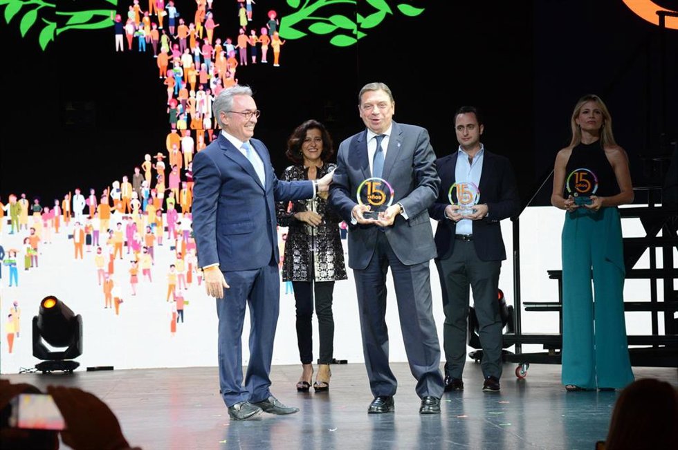 Luis Planas recibido este lunes el reconocimiento de Fruit Attraction
